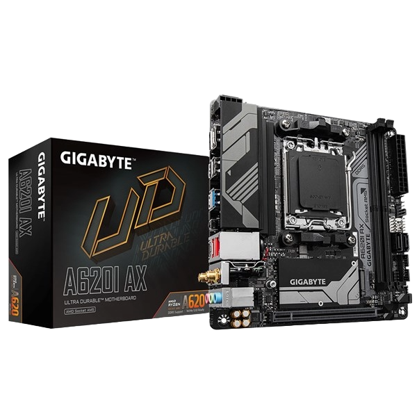 Gigabyte A620I AX ITX Motherboard for AMD AM5 CPUs